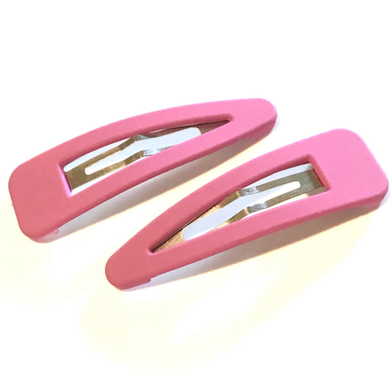 Basic Matte Hair Clips | Hot Pink | 2 Pack