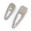 Glitz ‘N’ Glam Barrette Hair Clips | Silver